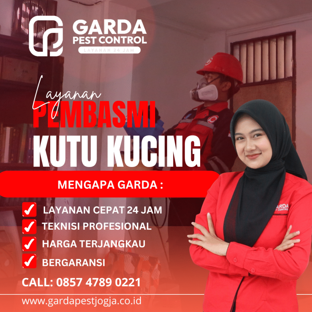 Jasa Pembasmi Kutu Kucing di Jogja Bergaransi – Solusi Aman dan Terpercaya Bersama Garda Pest Control