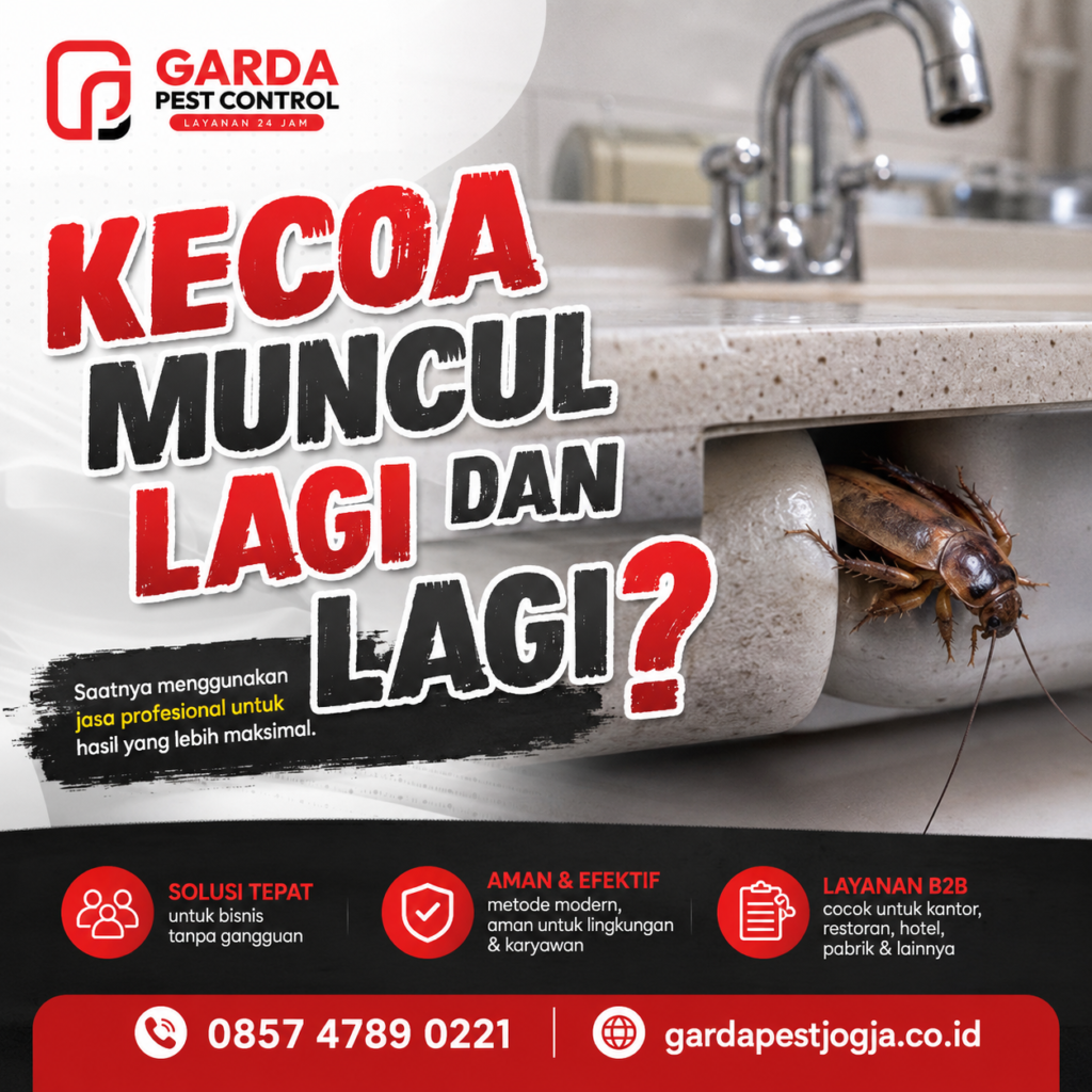 Harga Jasa Pembasmi Kecoa Jogja Terbaik