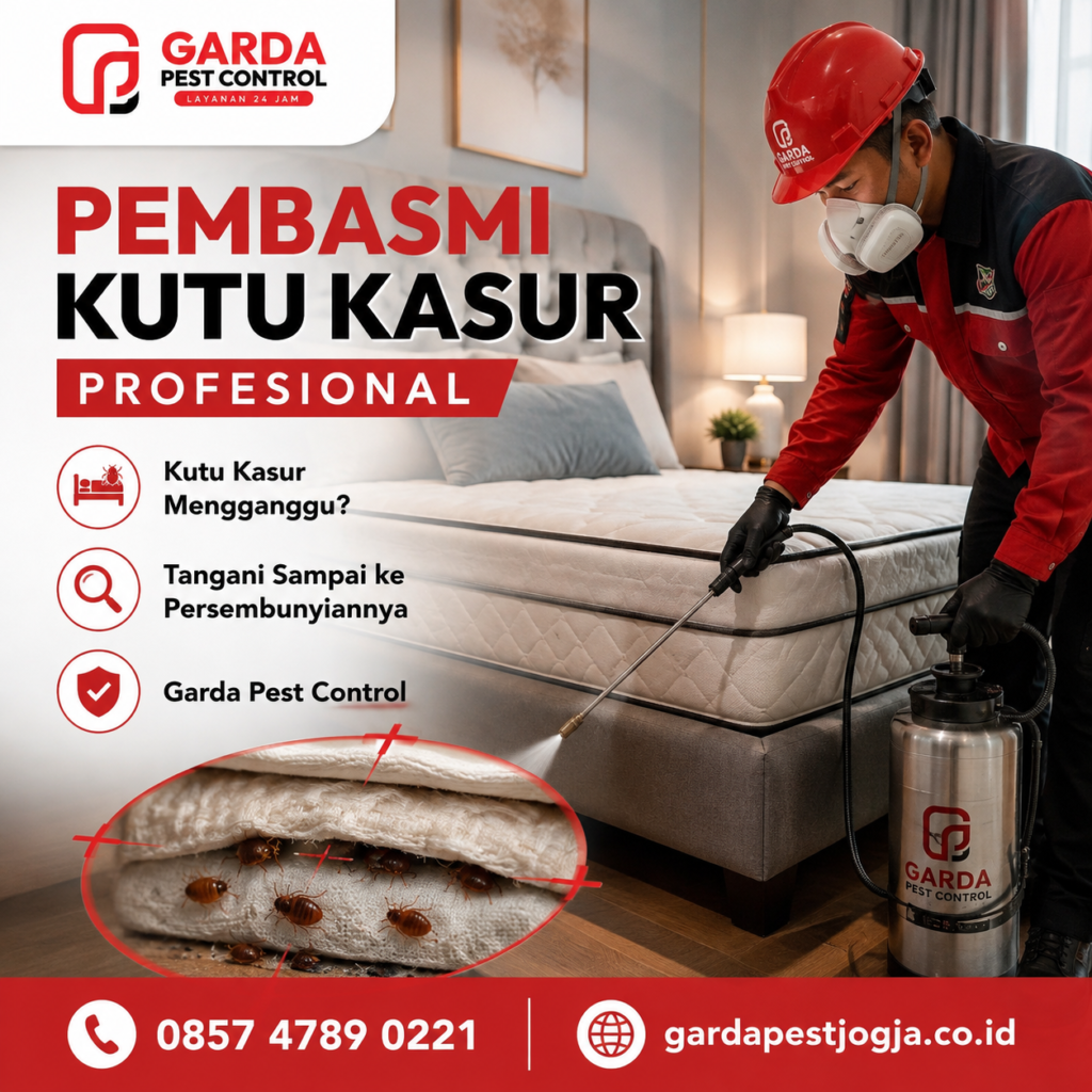 Jasa Pembasmi Kutu Kasur Jogja dengan Teknisi Berpengalaman