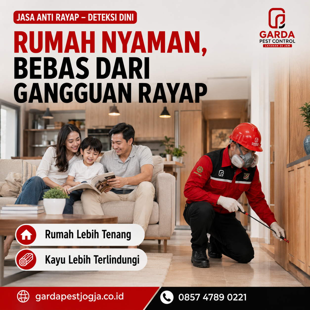 Jasa Anti Rayap Jogja Per Meter untuk Perlindungan Rumah | 62085747890221