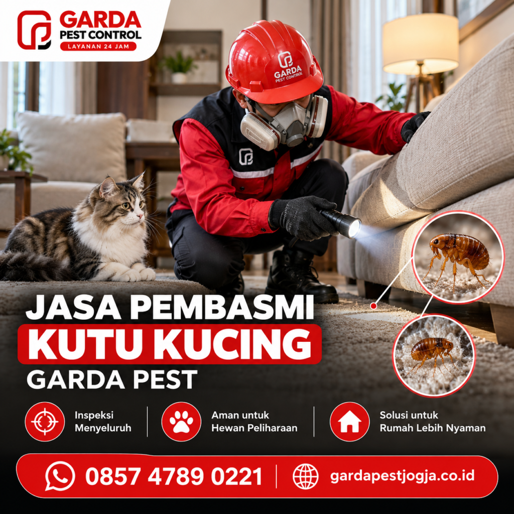 Jasa Pembasmi Kutu Kucing di Rumah